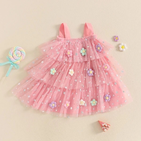 Vestido primaveral rosado