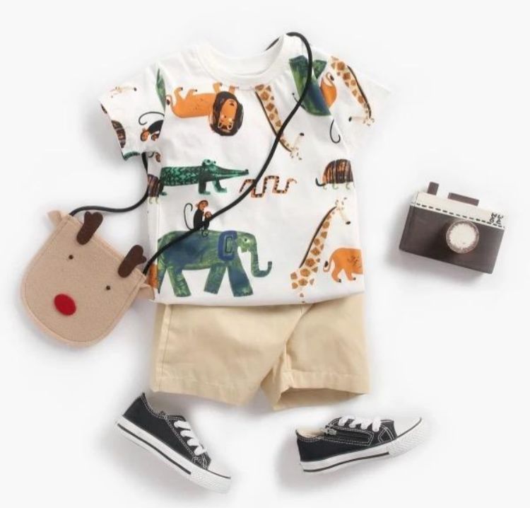 Conjunto Zoo Blanco