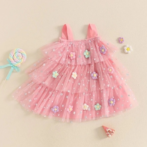 Vestido primaveral rosado
